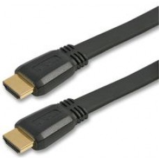 10m Flat Gold High Speed HDMI Lead with Ethernet Support